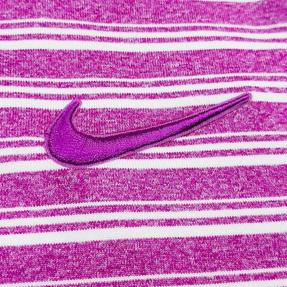 Nike Dry Polo Men's Golf Tennis Shirt Purple White Size S BV0269-551 - Picture 3 of 6